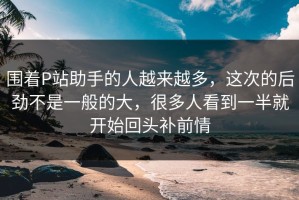 围着P站助手的人越来越多，这次的后劲不是一般的大，很多人看到一半就开始回头补前情
