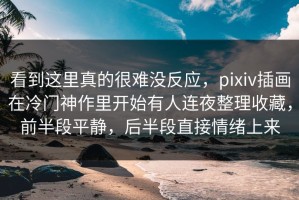 看到这里真的很难没反应，pixiv插画在冷门神作里开始有人连夜整理收藏，前半段平静，后半段直接情绪上来