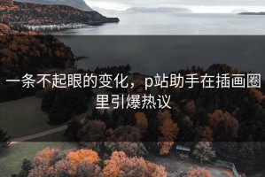 一条不起眼的变化，p站助手在插画圈里引爆热议